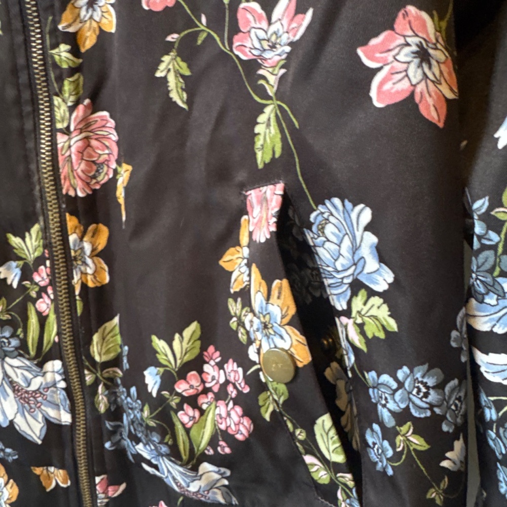 Hippie Rose floral zip front jacket with pockets - Picture 4 of 7